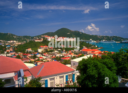 Porto, città di Charlotte Amalie, Porto, città di Charlotte Amalie, san Tommaso e san Tommaso, Stati Uniti, Isole Vergini, USVI Foto Stock