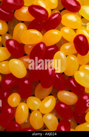 Rosso e giallo Jelly Beans Foto Stock