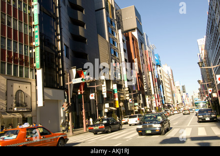 Negozi di Ginza Tokyo Giappone Foto Stock