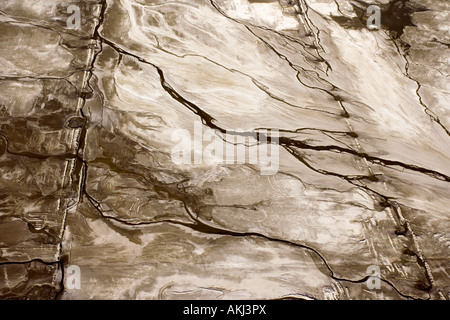 Antenna di paesaggio astratto nella Owens Valley California USA Foto Stock