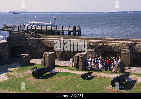 Carolina del Sud Charleston Fort Sumter monumento nazionale Foto Stock