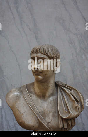 L'imperatore Traiano, Braccio Nuovo, Musei Vaticani, Italia Foto Stock