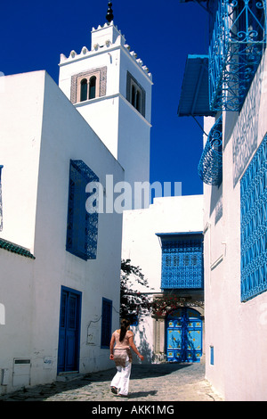 La Tunisia, Sidi Bou Said nei dintorni della città di Tunisi Foto Stock