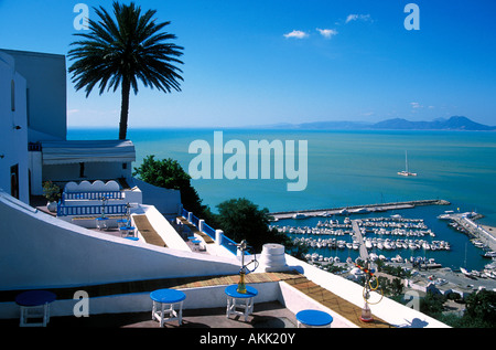 La Tunisia, Sidi Bou Said nei dintorni della città di Tunisi Foto Stock