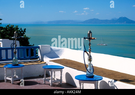 La Tunisia, Sidi Bou Said nei dintorni della città di Tunisi Foto Stock