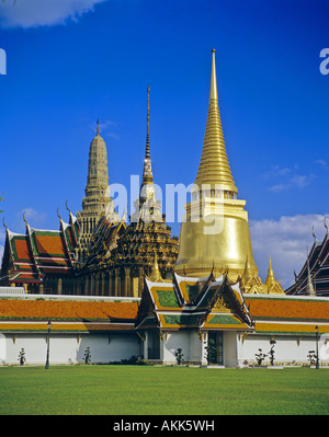 Il Grand Palace Wat Phra Kaew Bangkok in Thailandia Foto Stock
