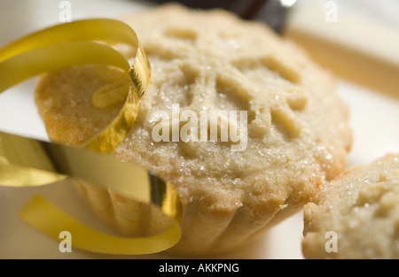 mince di natale con pinsel d'oro Foto Stock