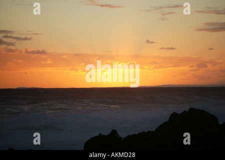 Tramonto in Tsitsikama National Park in Sud Africa Foto Stock