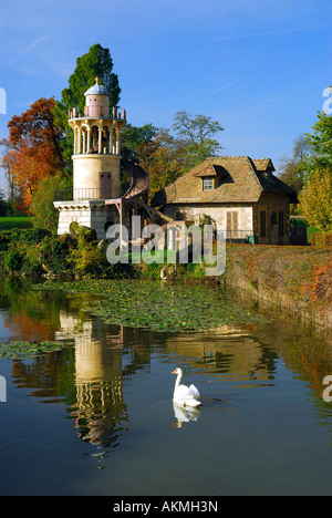 Francia, Yvelines, Versailles, Marlborough Torre del Casale della regina in Maria Antonietta's wagon Foto Stock