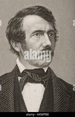 David Livingstone, 1813- 1873. Medico scozzese, Congregationalist, Pioneer missionario cristiano e di explorer. Foto Stock