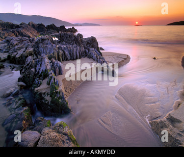 IE - CO.CORK: tramonto sulla baia di Allihies Foto Stock