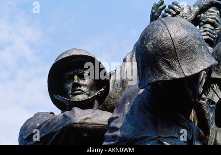 Iwa Jima Memoriale Marine Corps War Memorial il Cimitero di Arlington a Washington, DC, Stati Uniti d'America Foto Stock