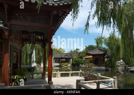 I Giardini Cinesi, il Porto di Darling, Sydney, Nuovo Galles del Sud, Australia Foto Stock