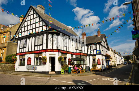 Moretonhampstead, Devon, Inghilterra, Regno Unito - The Bell Inn pub Foto Stock