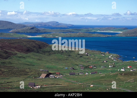Castlebay Isle of Barra Western Isles Ebridi esterne della Scozia UK GB Foto Stock