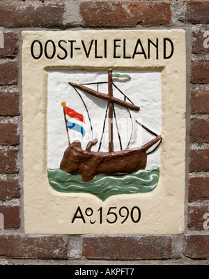 Isola Vlieland il Wadden Sea Frisia Paesi Bassi Storia storica Foto Stock