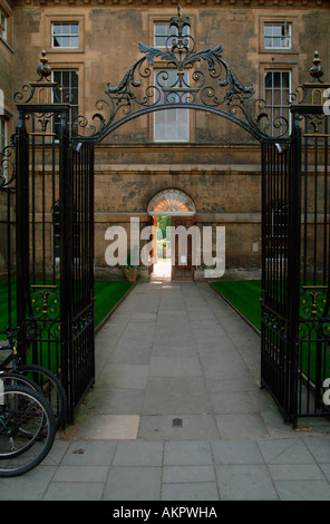 Cancello anteriore al Worcester College di Oxford Foto Stock