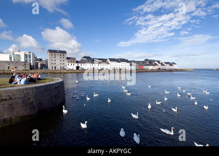 La città di Galway, Irlanda Foto Stock