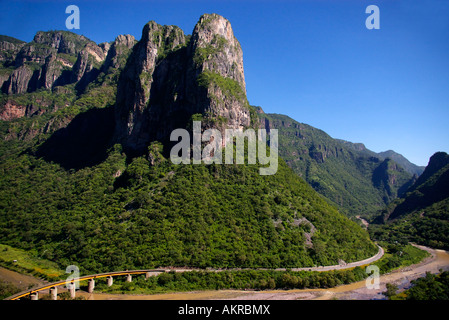 Vista dal treno, rame canyon railway Foto Stock