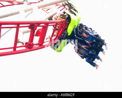 Roller Coaster motion blur astratta grafica Foto Stock