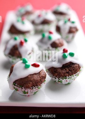 Xmas Mini muffin Foto Stock