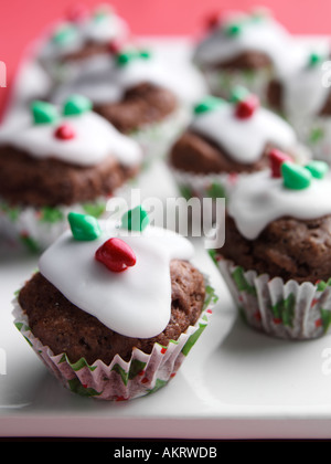 Xmas Mini muffin Foto Stock