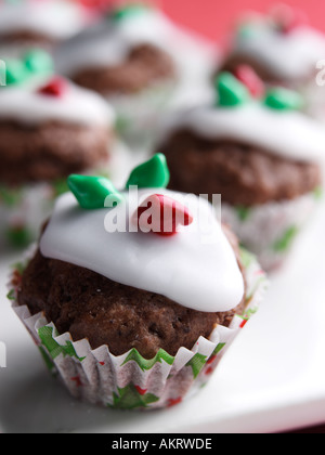 Xmas Mini muffin Foto Stock