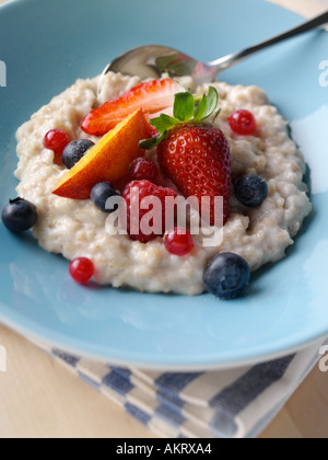 Porridge di frutta Foto Stock