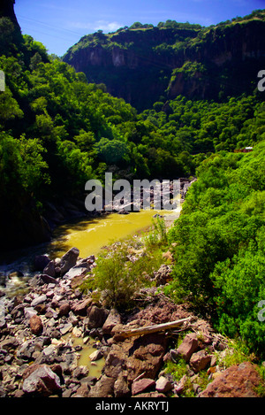 Vista dal treno, rame canyon railway Foto Stock