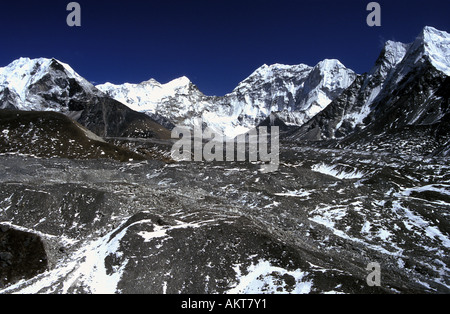 Ghiacciaio Chukung Solu Khumbu Nepal Foto Stock