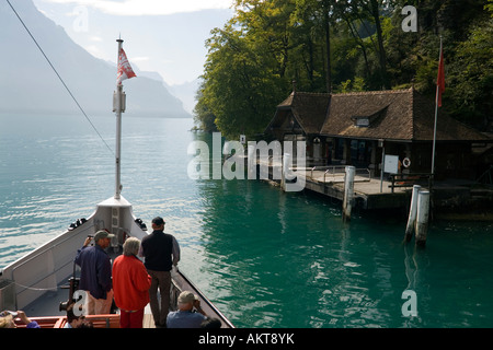 Rutli Lago di Lucerna il Cantone di Uri in Svizzera Foto Stock