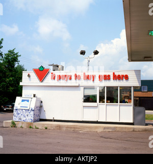 Stazione di gas chiosco in Fort Erie Ontario Canada Foto Stock