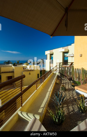 Camera privata terrazza al marchese di Los Cabo Beach Resort e Spa Foto Stock