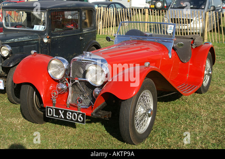 Jaguar SS 100 Swallow Sidecar Foto Stock