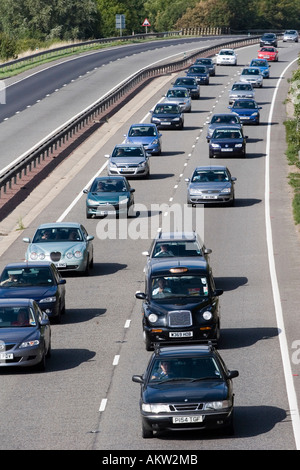 Ora di punta del traffico su un34 Abingdon 3 Foto Stock