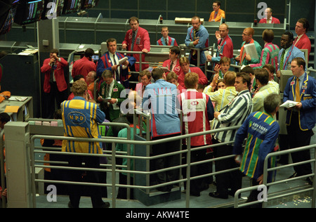 Futures traders al Liffe exchange Foto Stock