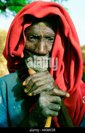 Villaggio sambuco Tougoume Mali Foto Stock