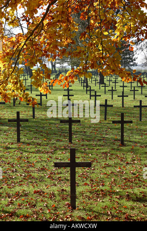 Il tedesco Prima Guerra Mondiale tombe a Neuville St Vaast nel nord della Francia Foto Stock