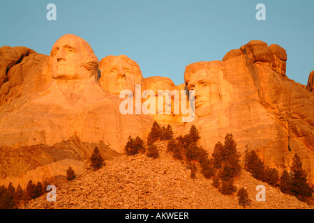 Il monte Rushmore monumento nazionale nel Blackhills del Dakota del Sud Foto Stock