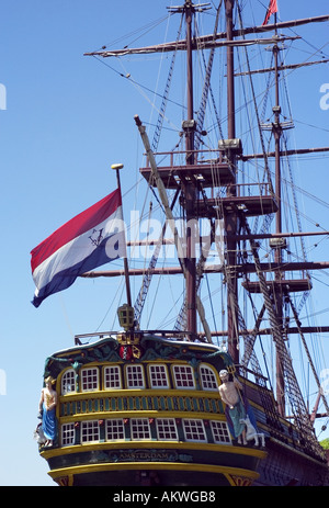 La nave Amsterdam al museo marittimo di Amsterdam Foto Stock