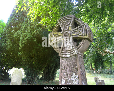 Celtic elevata cross Foto Stock