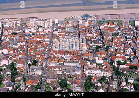 Francia, Pas de Calais, Le Touquet (vista aerea) Foto Stock