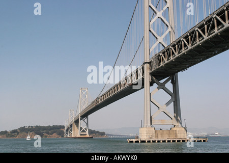 Il ponte della baia di San Francisco, California, Nord America, Stati Uniti d'America Foto Stock