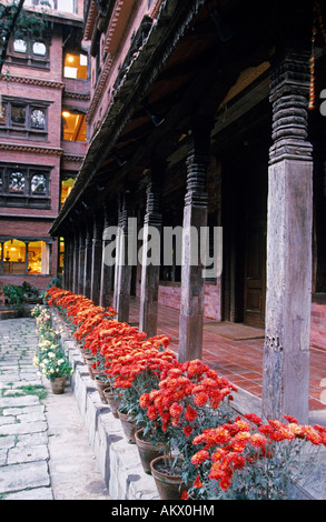 Il Nepal, Kathmandu, Dwarika's Hotel Foto Stock