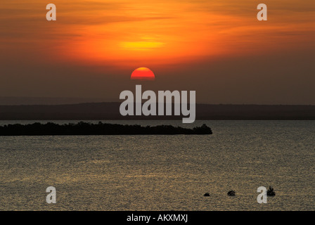 Tramonto a Ibo Island Isole Quirimbas, Mozambico, Africa Foto Stock