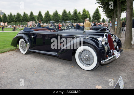 Talbot Lago T 26 Record Cabriolet Worblaufen, CH 1947, vintage car meeting, Schwetzingen, Baden-Wuerttemberg, Germania Foto Stock