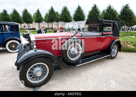 Hispano Suiza H6B Erdmann u. Rossi, e 1928, vintage car meeting, Schwetzingen, Baden-Wuerttemberg, Germania Foto Stock