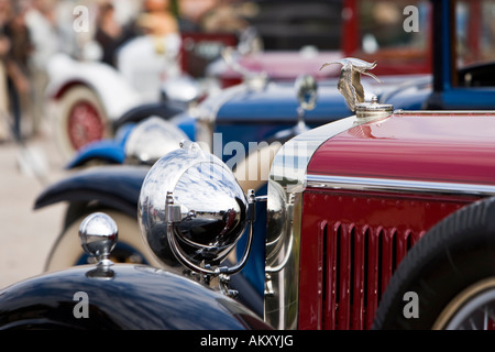 Vintage car meeting, Schwetzingen, Baden-Wuerttemberg, Germania Foto Stock