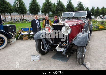 Hispano Suiza H6B Erdmann e Rossi, e 1928, Auto d'epoca, Gala Schwetzingen, Baden Wuerttemberg, Germania Foto Stock