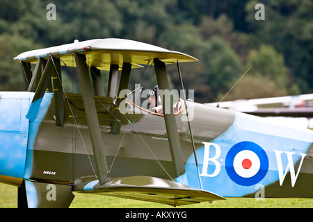 Biplano, l'Europa è un grande aereo vintage incontro sul Hahnweide, Kirchheim-Teck, Baden Wuerttemberg, Germania Foto Stock